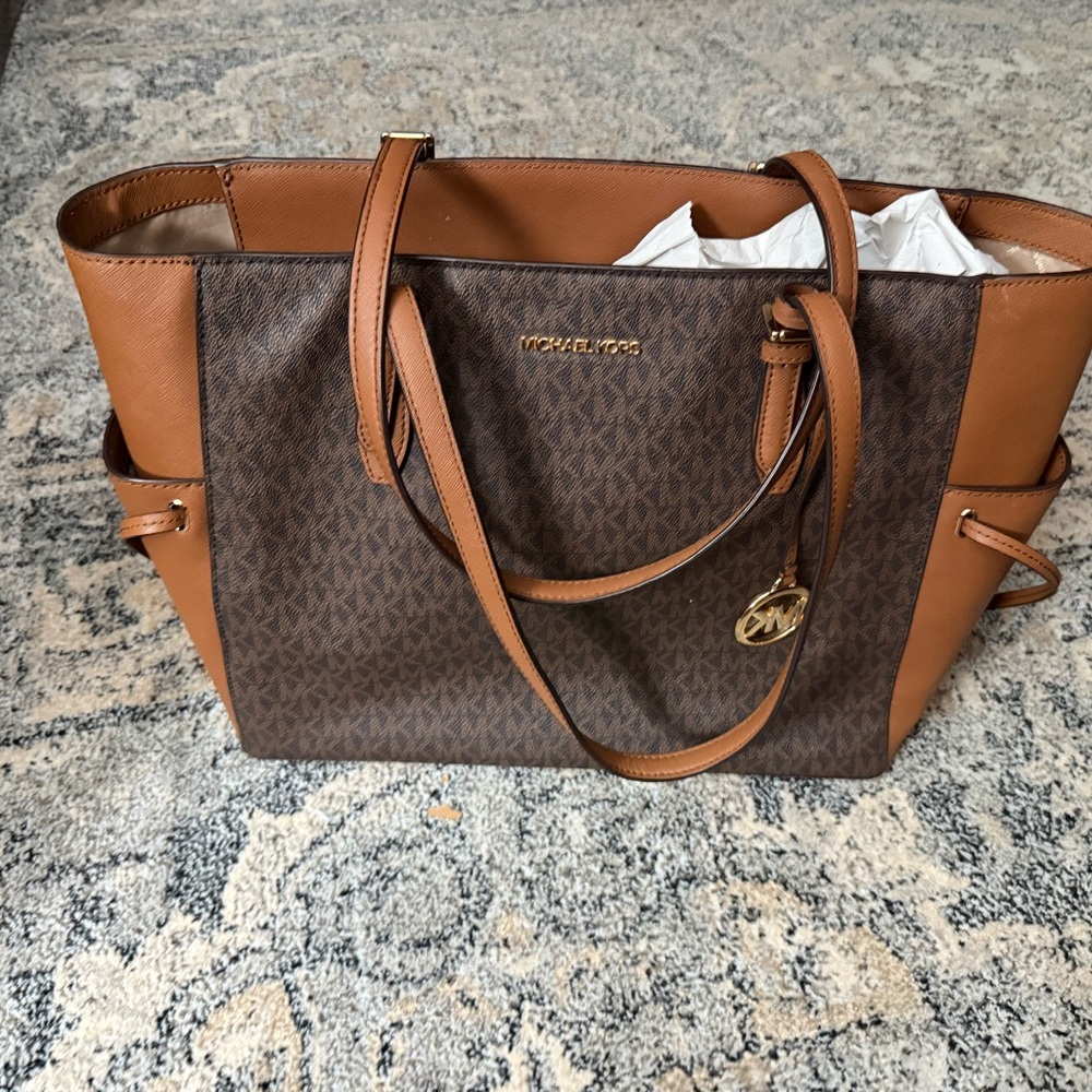 Michael Kors Signature Brown and Tan Tote
